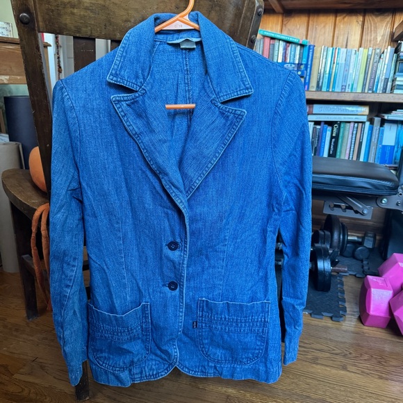 LEVI'S 70s Vintage Denim Jean Jacket Size 10 - Picture 4 of 6
